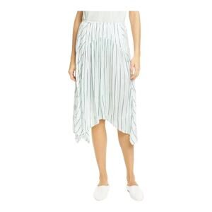 Vince Skirt stripe gauze panel light green Small S